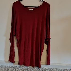 Dark red shirt